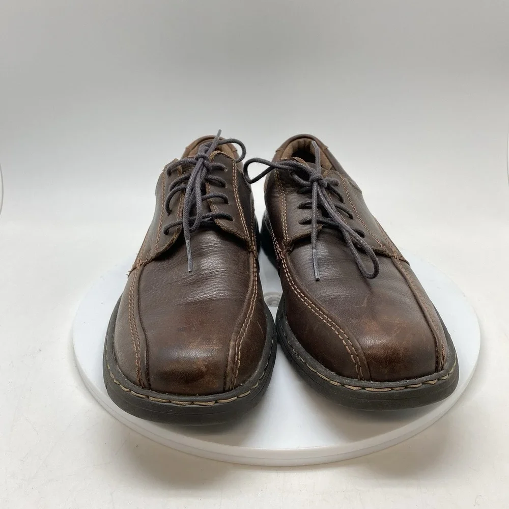 Dunham Shoes Mens 9 D‎ Brodrick Lace Up Brown Leather DAA04BR Casual Preppy